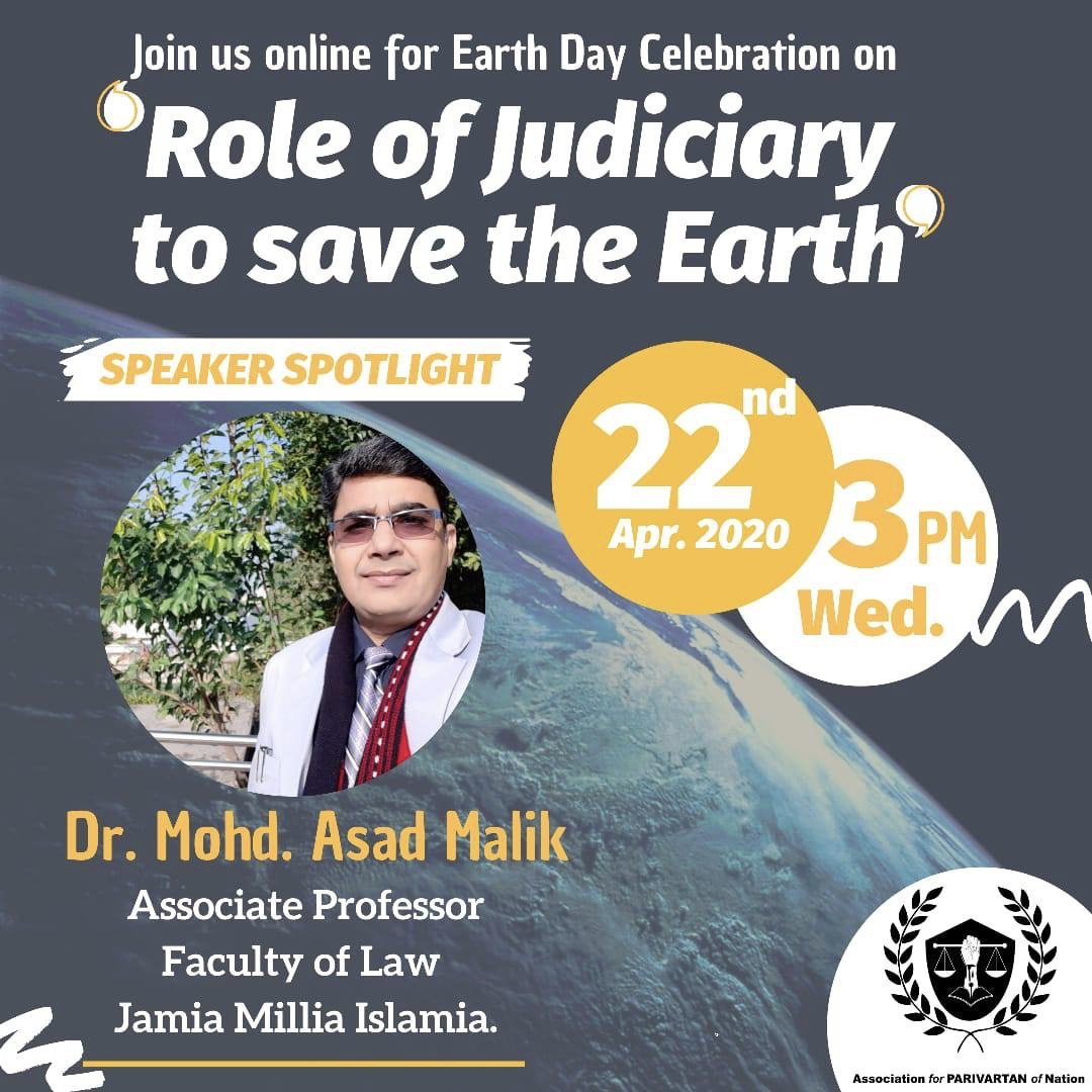 Role of the Judiciary to Save the Earth