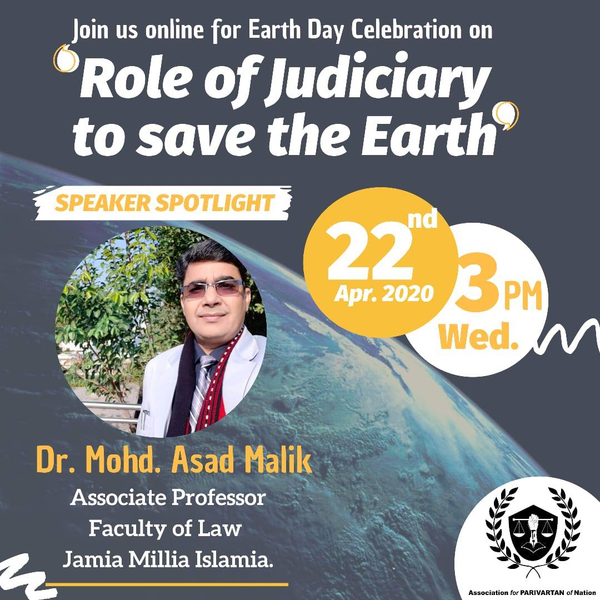 Role of the Judiciary to Save the Earth