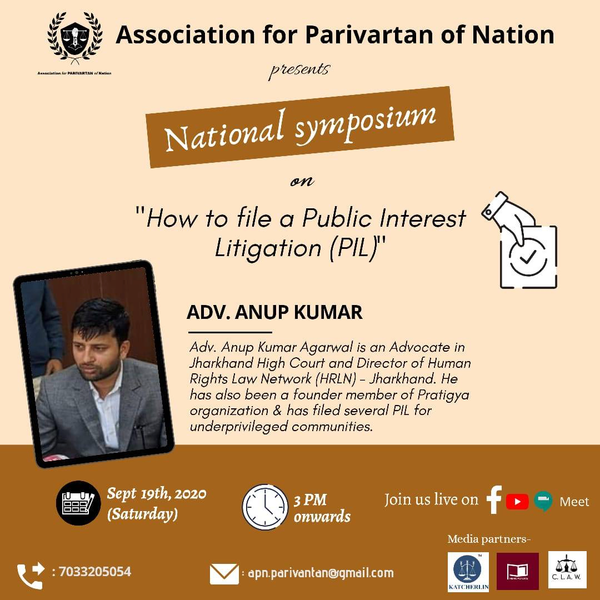 National Symposium on How to File a Public Interest Litigation (PIL)